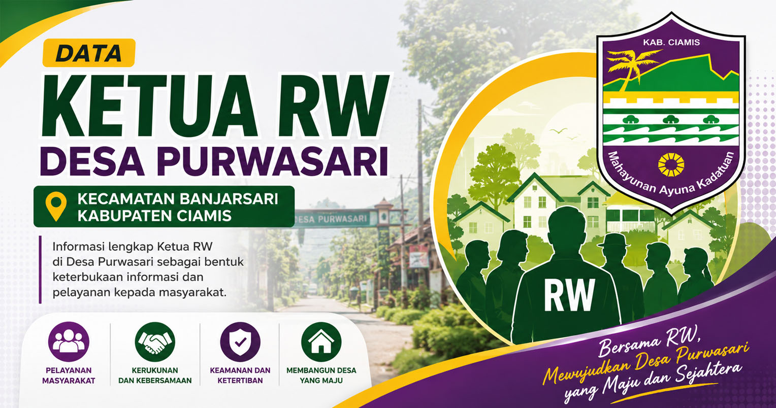 Data Ketua RW Desa Purwasari Kecamatan Banjarsari Kabupaten Ciamis